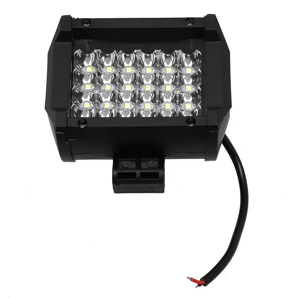 72W 4 Zoll LED Bar Offroad Spot Flood LED-Licht für Auto Truct Boot Atv Traktor Weiß Rechteckigen Scheinwerfer