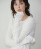 RESIS Glossy Ribbed Crewneck T-Shirt [White] / Rf3Lts512