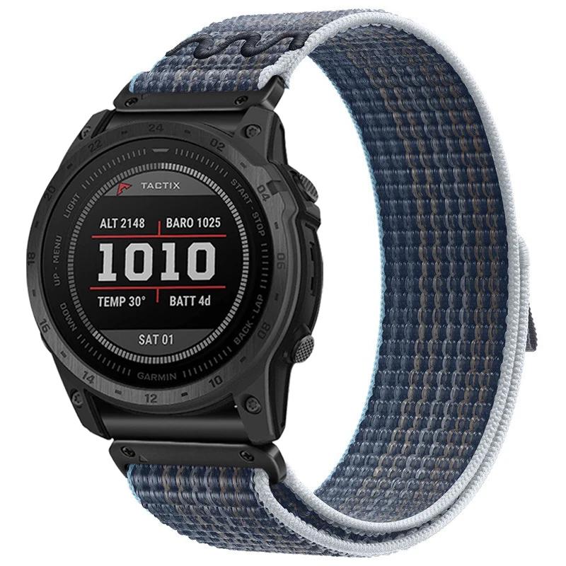 Quickfit Strap for Garmin Fenix 8 FE 7 7X Pro Watchband 22 26mm Nylon Woven Strap for Enduro3 2 Fenix 5 5X 6 6XPro 51mm Bracelet