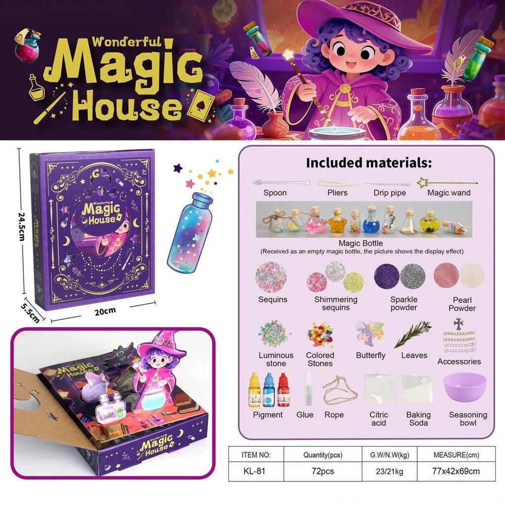 Children's DIY Wizard Potion Toy Set - Halloween Fantasy Gift