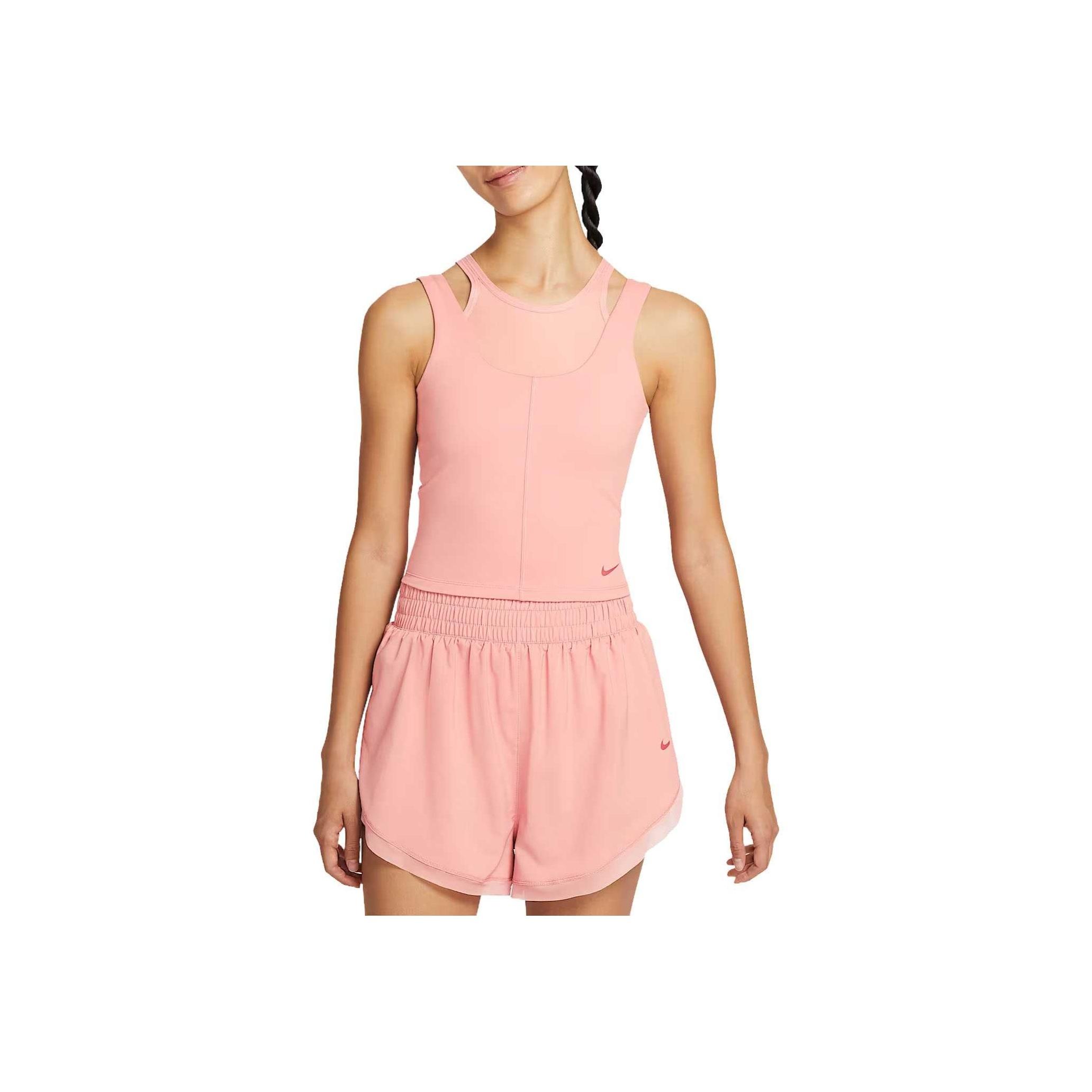 Nike Dri-FIT Women s Cropped Training Tank Top Light Adobe HV3654-685 S