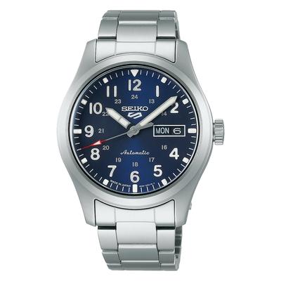 [Seiko Saat] Erkek 5 Spor Alanı "Spor Stili" Gümüş Saat SBSA113