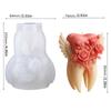 Angel Teeth Rose Silicone Mould Candle Silicone Mold Heat Resistant For Resin Casting Candle Soap Home Decoration