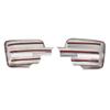 PAIR For 2009-2014 Ford F150 Door Rearview Mirror Cover Exterior Cap Housing Side Wing Protective Shell Trim Car Decor Sliver