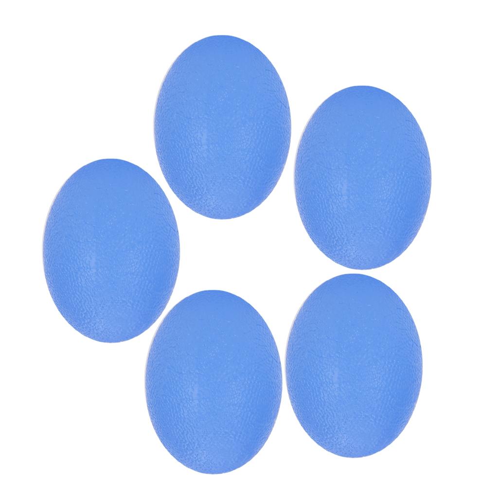 5pcs Oval Shape Elastic Hand Grip Wrist Finger Strength Training Exercise