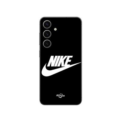 Phone Case - MANIACASE - Samsung Galaxy S25 - Nike Logo - Silicone TPU - Black