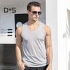 Herren Mesh-Weste Sommer-Tanktop Einfarbig Rundhals Ärmellos Singlet Slim Fit Muskel-Fitness-Shirt für Fitnessstudio Streetwear