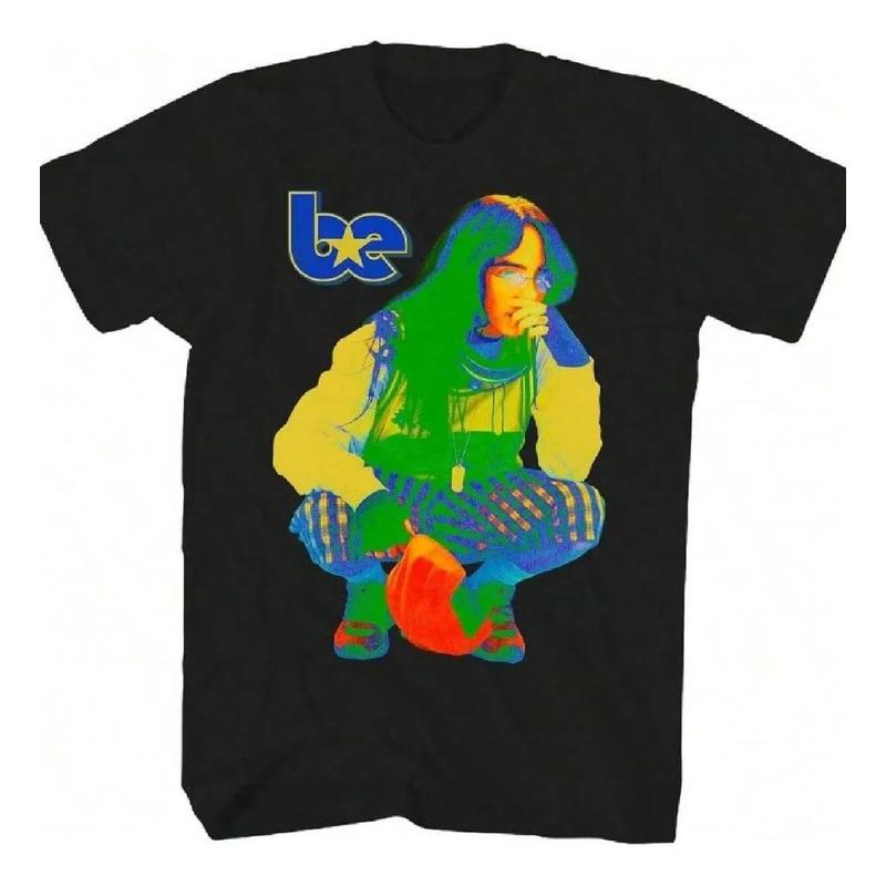 Camiseta De Billie Eilishs Para Hombre, Dura Y Suave, Negra, S