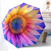 1pc Sunflower Bloom Automatic Folding Umbrella - 8-Rib Compact Travel Umbrella Durable & Portable for Outdoor Use, Perfect Gift017