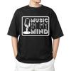 Musik in meinen Gedanken T-Shirt Herren Damen Tops T-Shirts | Unisex Musikliebhaber T-Shirt | Geschenk für Musiker, DJs