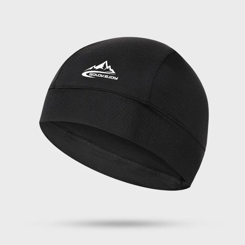 Motorcycle Cap Quick Dry Anti-UV Sports Hat Cooling Skull Cap Helmet Liner Sweat Cap Outdoor Bike MTB Running Hat For Men Women