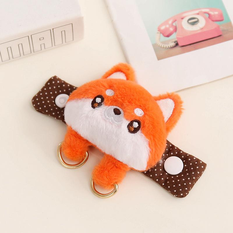 79Cm Kawaii Animal Plush Coin Purse Detachable Clip Cat Dog Bear Bunny Fox Sheep Stuffed Keychain Kids Birthday Gift Boys Girls