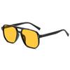 Fashion Vintage Men Women Big Sunglasses Men Square Shades Designer Unisex Sun Glasses Grey Flakes Male Female Sunglasses