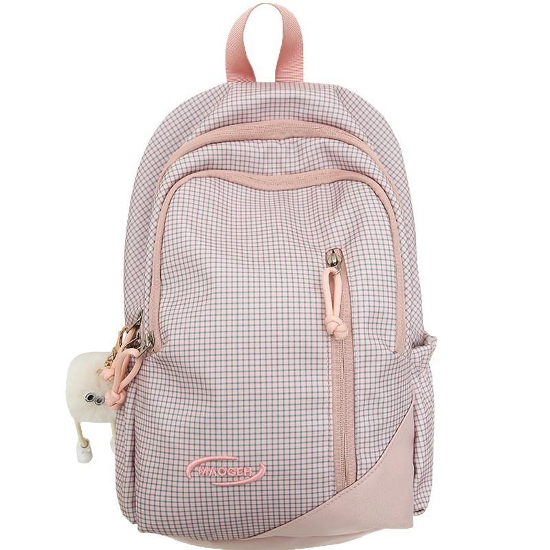 Children's Schoolbags Elementary School Students  Girls Junior High School Students  High School Students  Large Capacity Splicing Backpacks