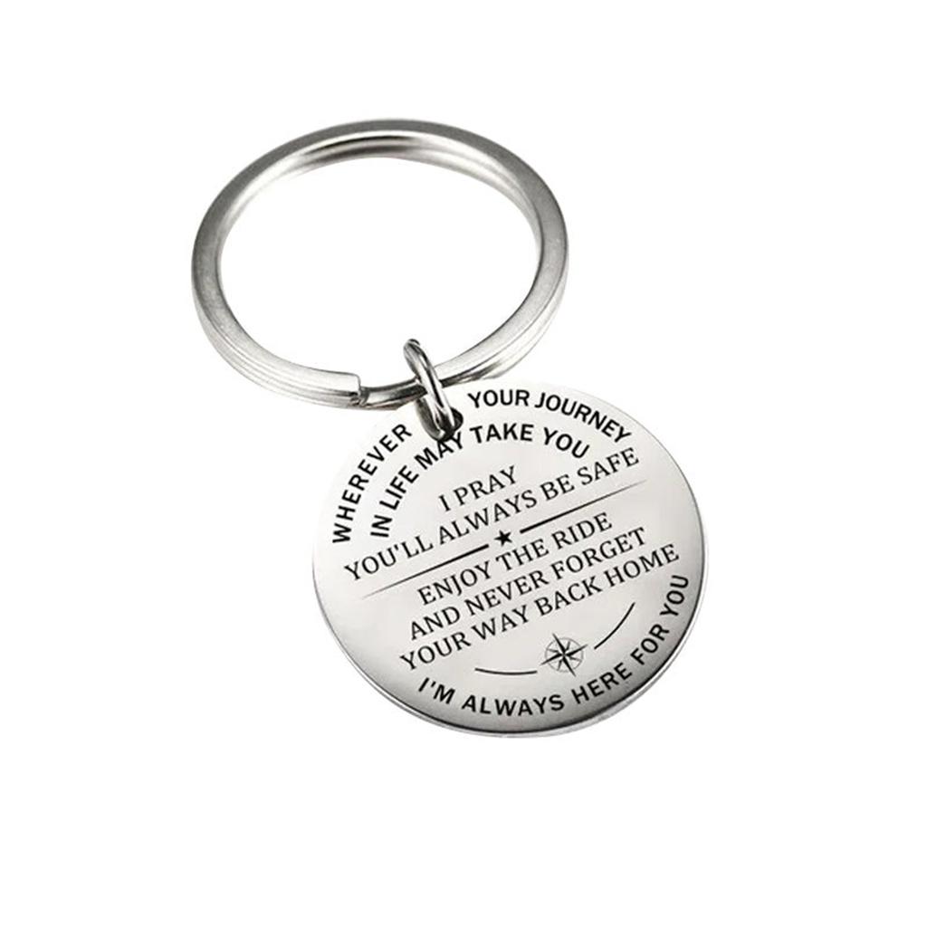 I Pray You'll Always Be Safe Keychain, Key Pendant Accessories Decoration Metal Pendant Keychain, Gift For Men And Women