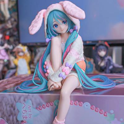 13cm Anime Figure Noodle Stopper Figure Rabbit Ear Pajamas PVC Model Toy Doll Collection Gift