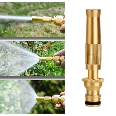 Sprühdüse Wasserpistole Messing Hochdruck Direktspray Schnellverbinder Home Schlauch Einstellbarer Druck Gartensprinkler
