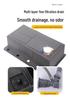 Stainless Steel Kitchen Sink with Nano Coating, Pull-Out Rain Shower, and Large Single Bowl for Vegetable Washing.