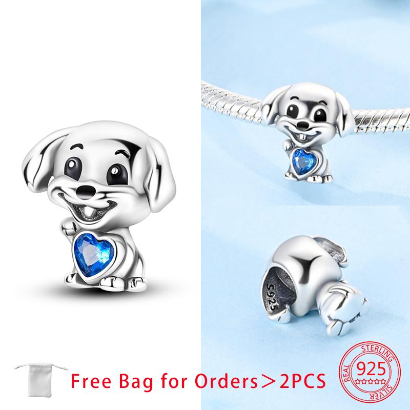 Dog Owl Animals Hearts Charms Copper Beads Fit Bracelet Necklace Accessories Bead Jewelry Making Fine Jewelry Gift Diy