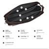 Men's Handheld Bag High End PU Leather Long Wallet Large Capacity Multi Card Slot Wrist Bag Password Anti Theft Phone Bag