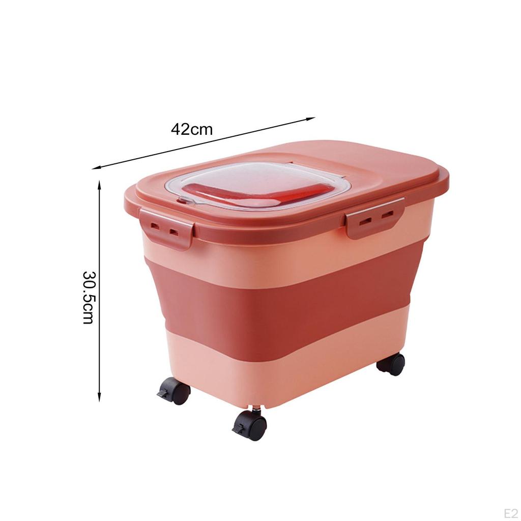Cat Food Storage Container Box Organizer Large Leakproof Grains Rice