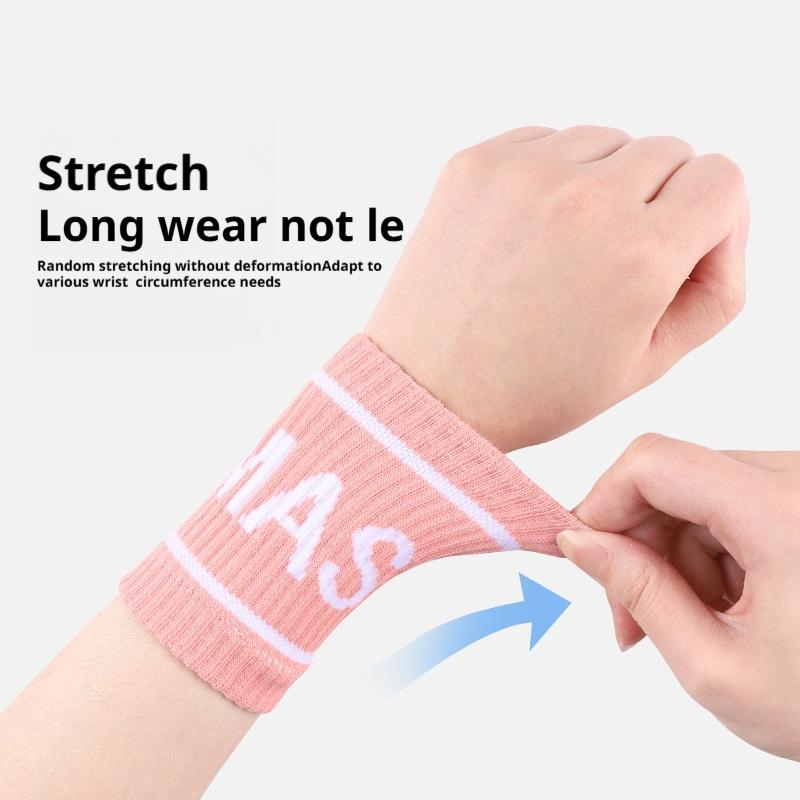 2PCS Elastic Sports Wristbands Tennis Sweat Bands Wrist Guard For Basketball Volleyball padel Fitness Sweatbands Wrist Wrap Cuff