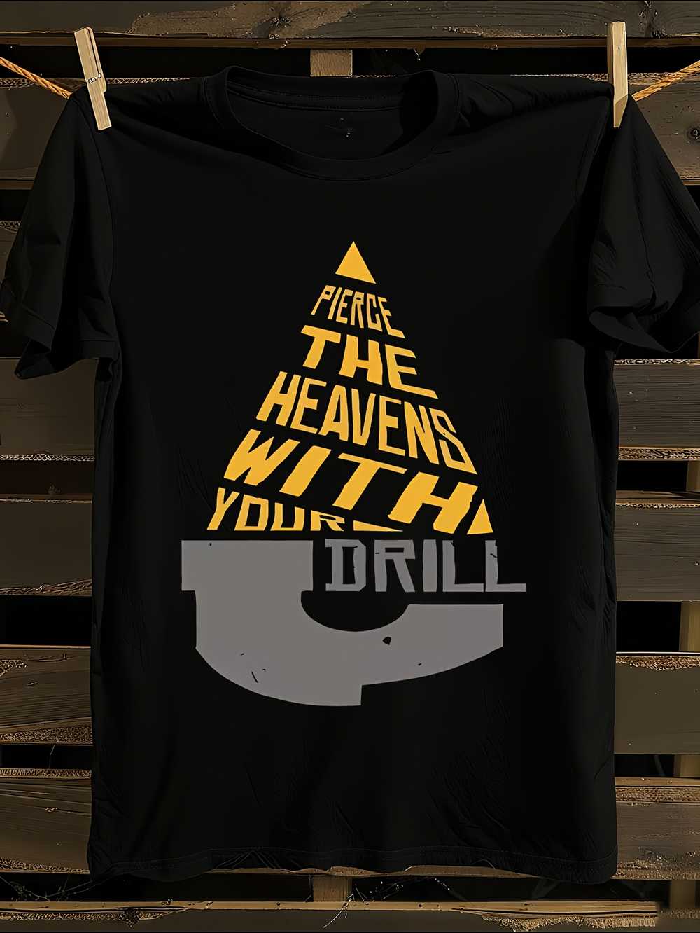 

Pierce The Heavens with Your Drill Anime Graphic T-Shirt XXXXL