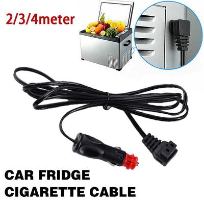 2/3/4M Car Fridge Cigarette Lighter Plug 12V-24V Aoto Car Refrigerator Cooler Extension Power Cables Charging Replacement Line