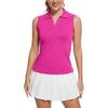 Women's Sleeveless UPF 50+ Printed Quick-Dry Athletic Tank Tops Lightweight Golf & Tennis Polo Sports Clothing