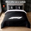 F1 Design Bed Bedding Set 1 Duvet Cover + 2 Pillowcases Soft Breathable Household Bed Linens
