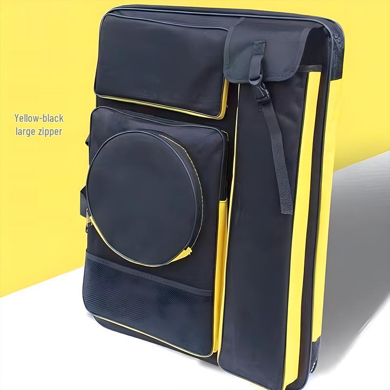 4K Multifunctional Waterproof Art Backpack - Large Zipper, Multi-Color Sketching & Drawing Board Bag