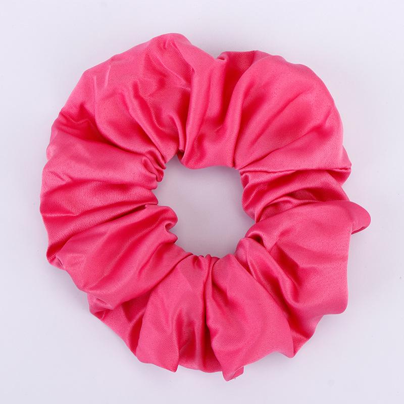 

Набор сатиновых резинок-скранчи однотонных цветов: Женские матовые шелковые аксессуары для волос