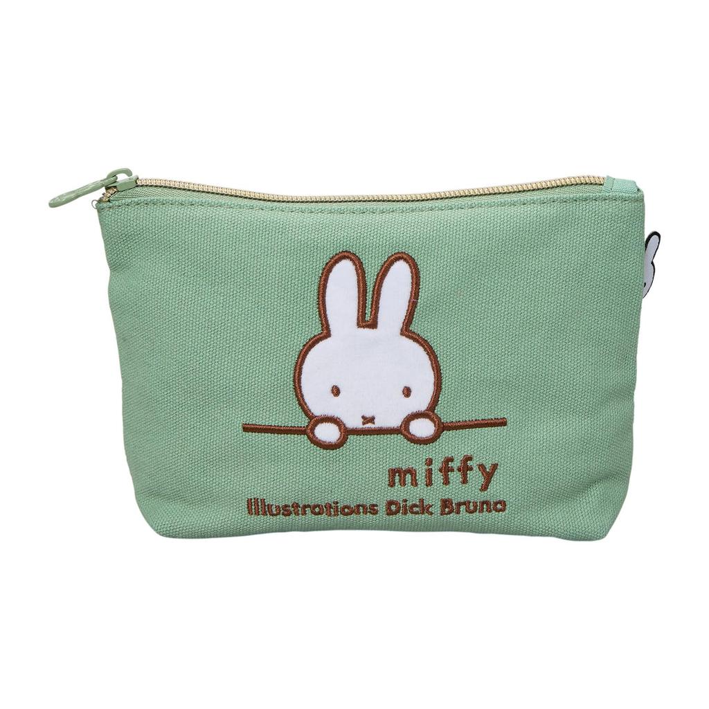 Embroidered Canvas Mini Travel Miffy Mint Miffy Face [Sifre] Pouch, Pouch, Pouch, B312.
