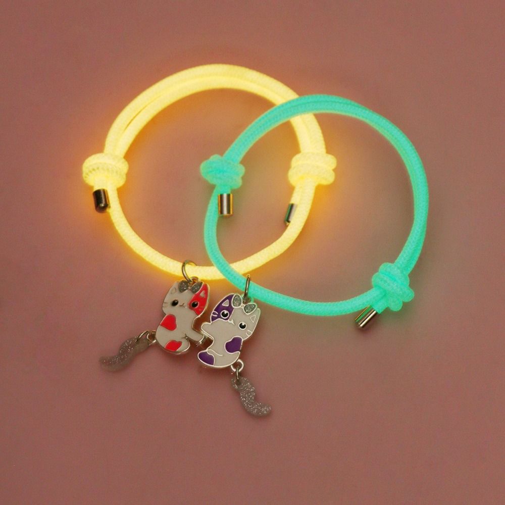 Contrasting Colors Couple Bracelet Magnetic Fortune Bracelet Magnetic Heart Bracelet  Girls