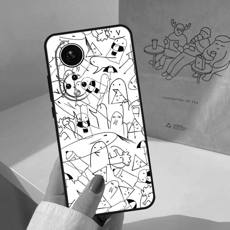 Oyasumi Punpun Case For Honor Magic 7 Lite 5 6 8 Pro Honor 400 200 Pro X9c X9b X9a X8a X8b 50 70 90 Cover