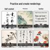100 Sheets Calligraphy Brush Practice Paper - Semi-Ripe Xuan for Beginners & Chinese Painting