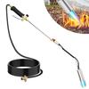 Propane Torch Weed Burner Weed Flame Torch with 10FT Hose High Output Long Arm Flamethrower with Self Igniter And Turbo Trigger for Weeding Melting