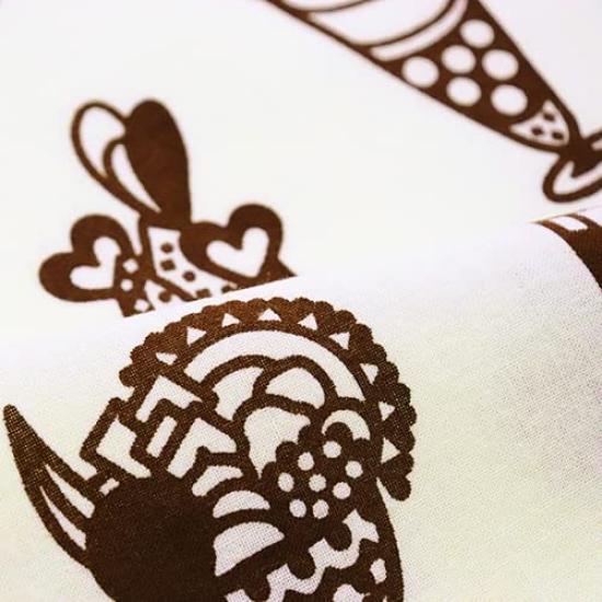 Dyeing Anbo Hand Towel Zanmai Authentic Dyed Cotton Tokuoka Made in Japan 35cm x 100cm "Sweets Brown" 100%