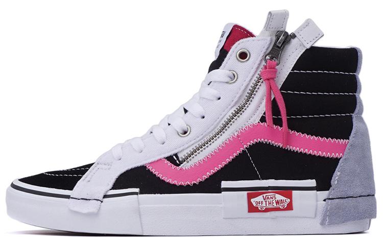 Sk8 Vans-Hi Reissue Cap  Black Azalea Pink  VN0A3WM1XKS 34.5