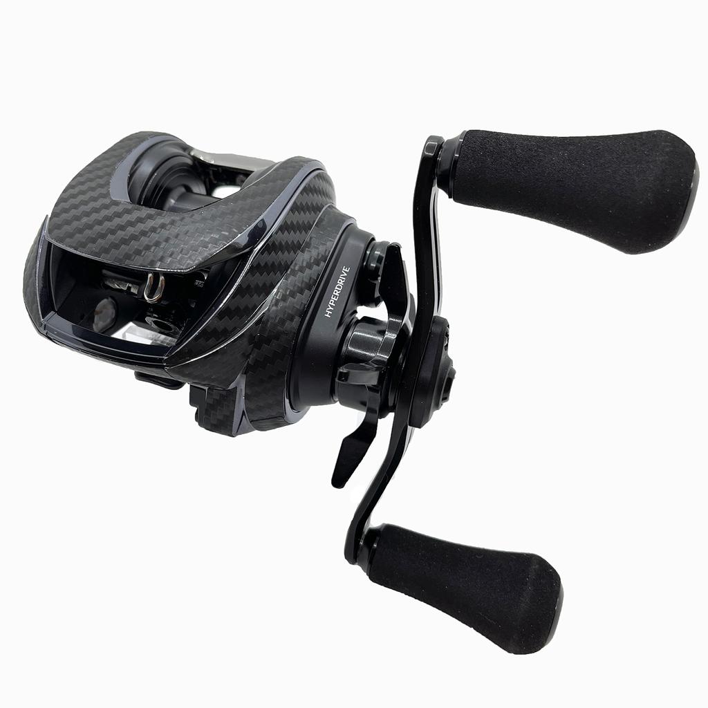 CUSTOM Custom Decal for YOROI 23IMZ 200 Baitcasting Reel SEAT.JP (Black, Left-Handed)