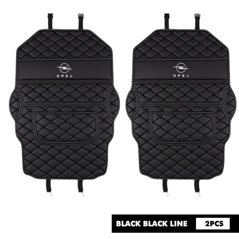 Leather Car Back Seat Protector Seat Mud Anti-Child-Kick Pad For Opel Astra G H J K F Corsa D Zafira B Insignia Mokka Regal