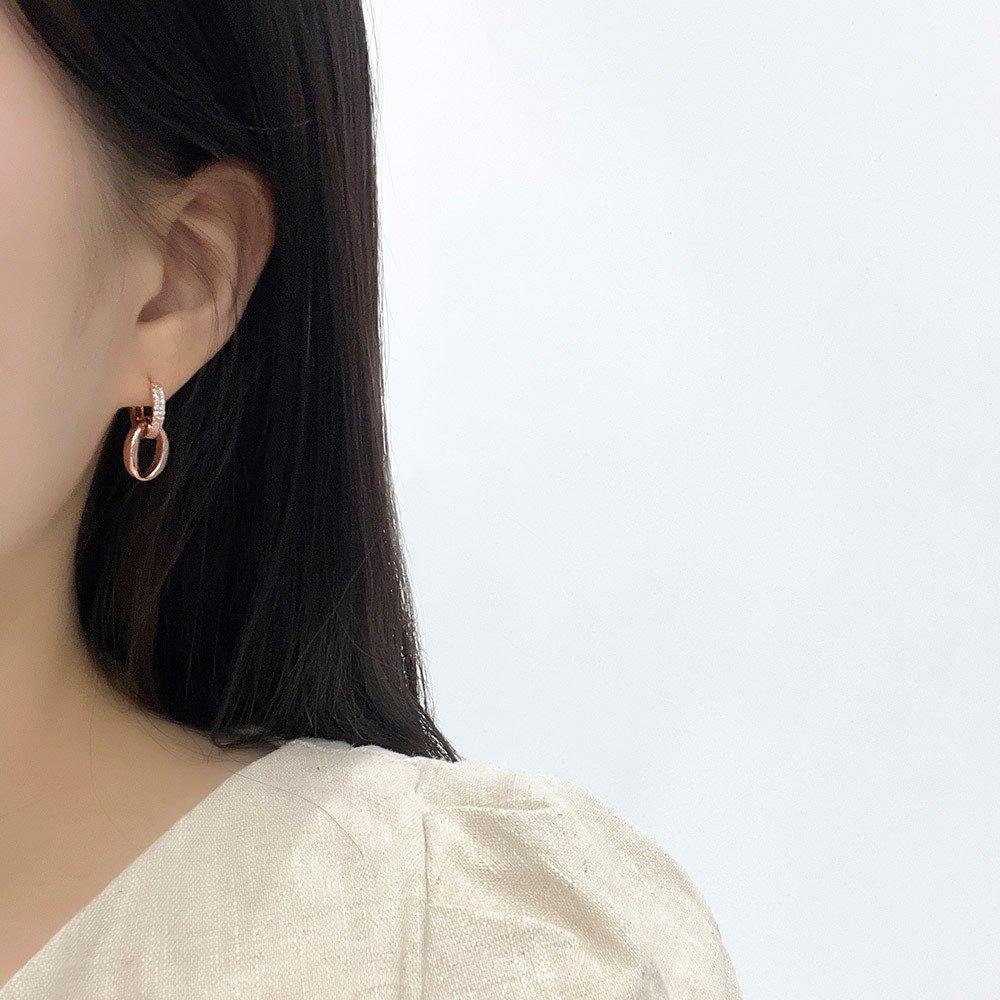 [Dieuamour] 14K Mare One-Touch Ring Earrings, a Gorgeous Earring