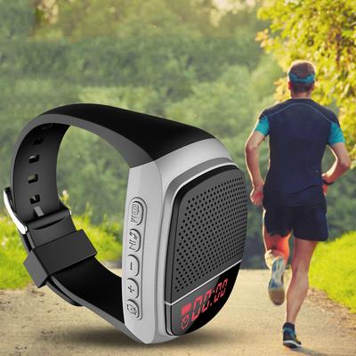 Sports Music FM Audio Watch USB Charging Bluetooth-Compatible Speaker Portable Bicycle Watch Outdoor Cycling Running Wrist Watch S