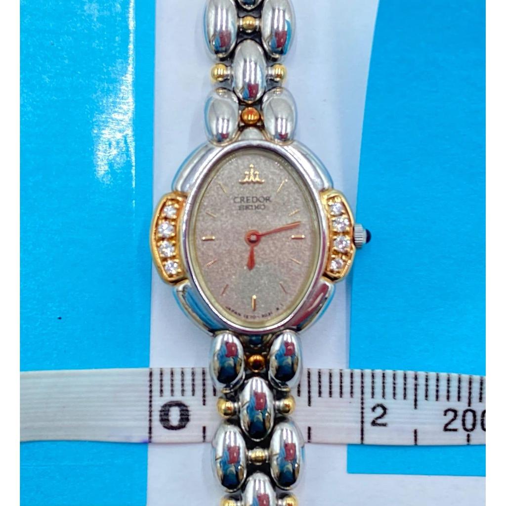 Used SEIKO Credor Watch Ladies 18KT Stainless Steel Combi