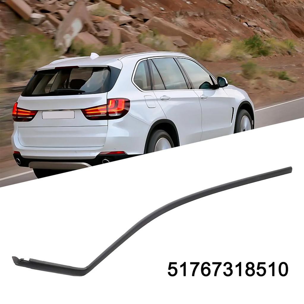 2pcs Vehicle Door Protector Seal For X5M F15 Models Weatherproof Sound Insulation Black Plastic 51767318509 51767318510