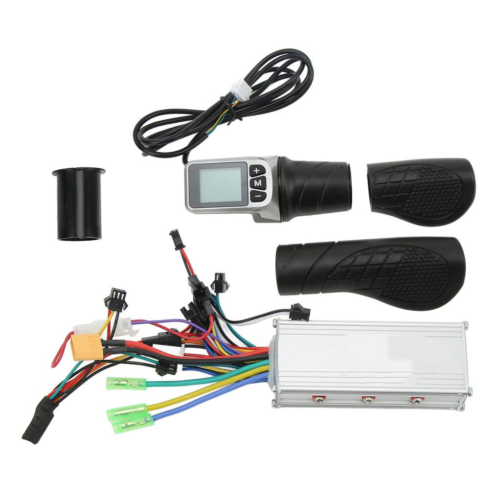 36V 48V 500W Controller LCD Display Bike Brushless Controller with Half Handlebar Grip for Electric
