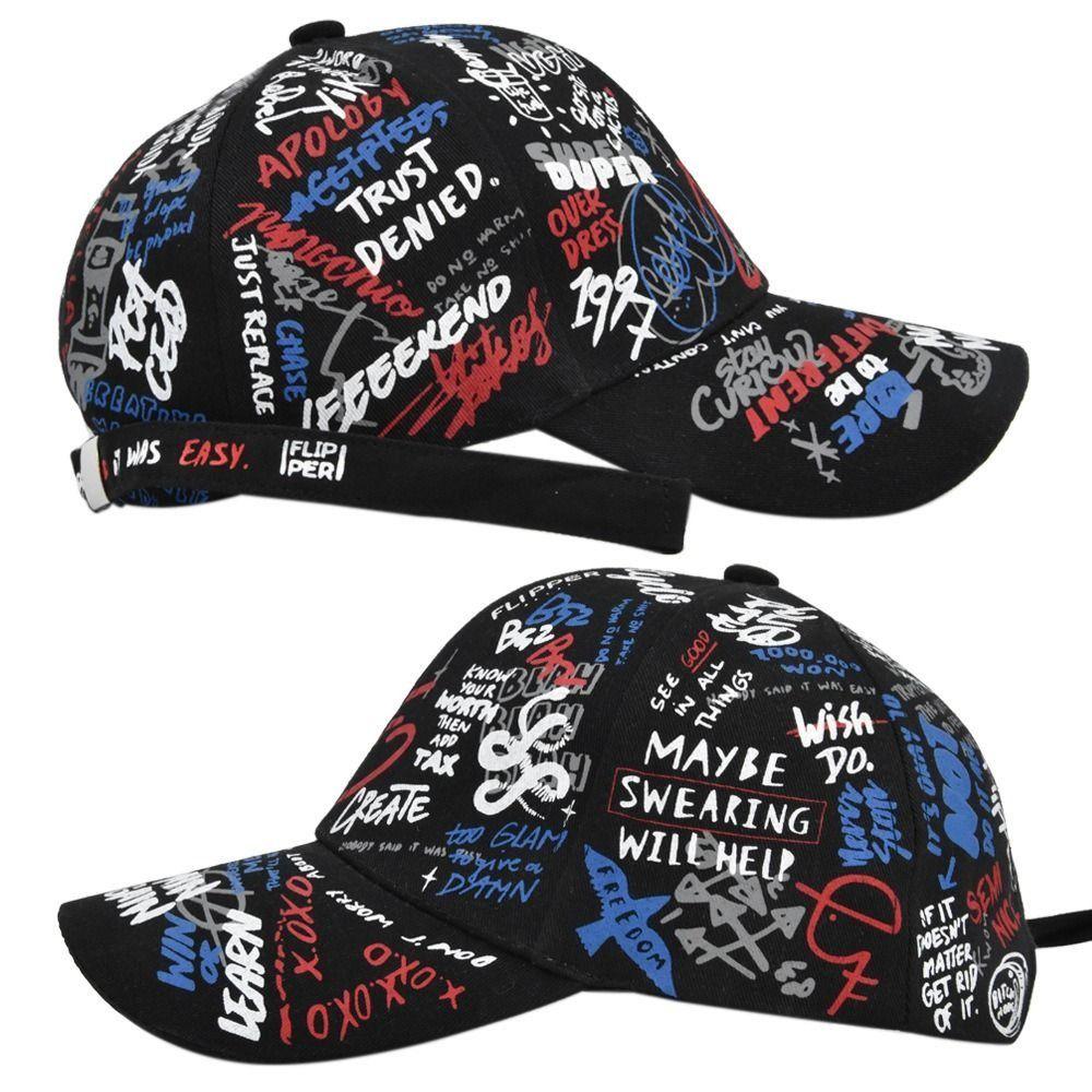 

Буквы Геометрия Граффити Бейсболка Печать Граффити Граффити Печатная спортивная кепка Унисекс чёрный