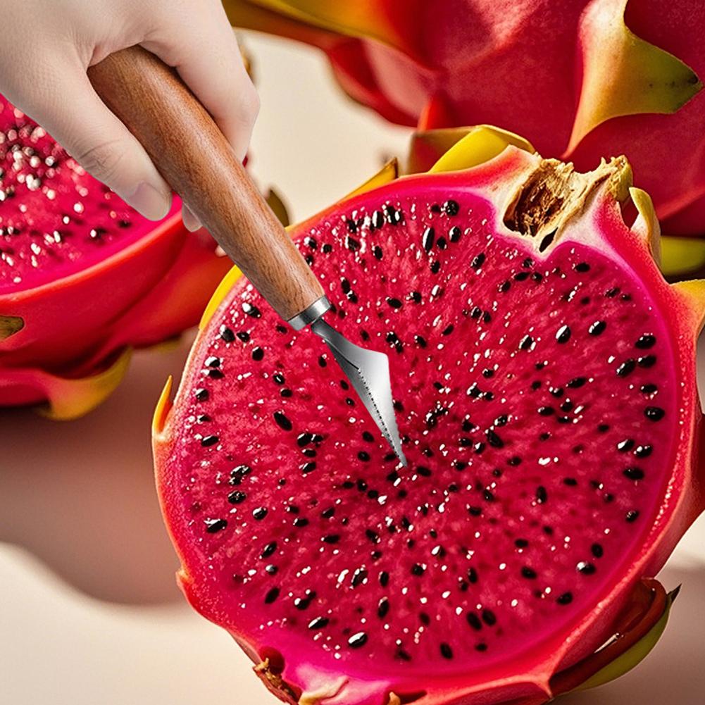 For Parties For Buffets Fruit Ball Digger Fun Party Fruit Display Kit Fruit Tools Melon Baller Rosewood Handle