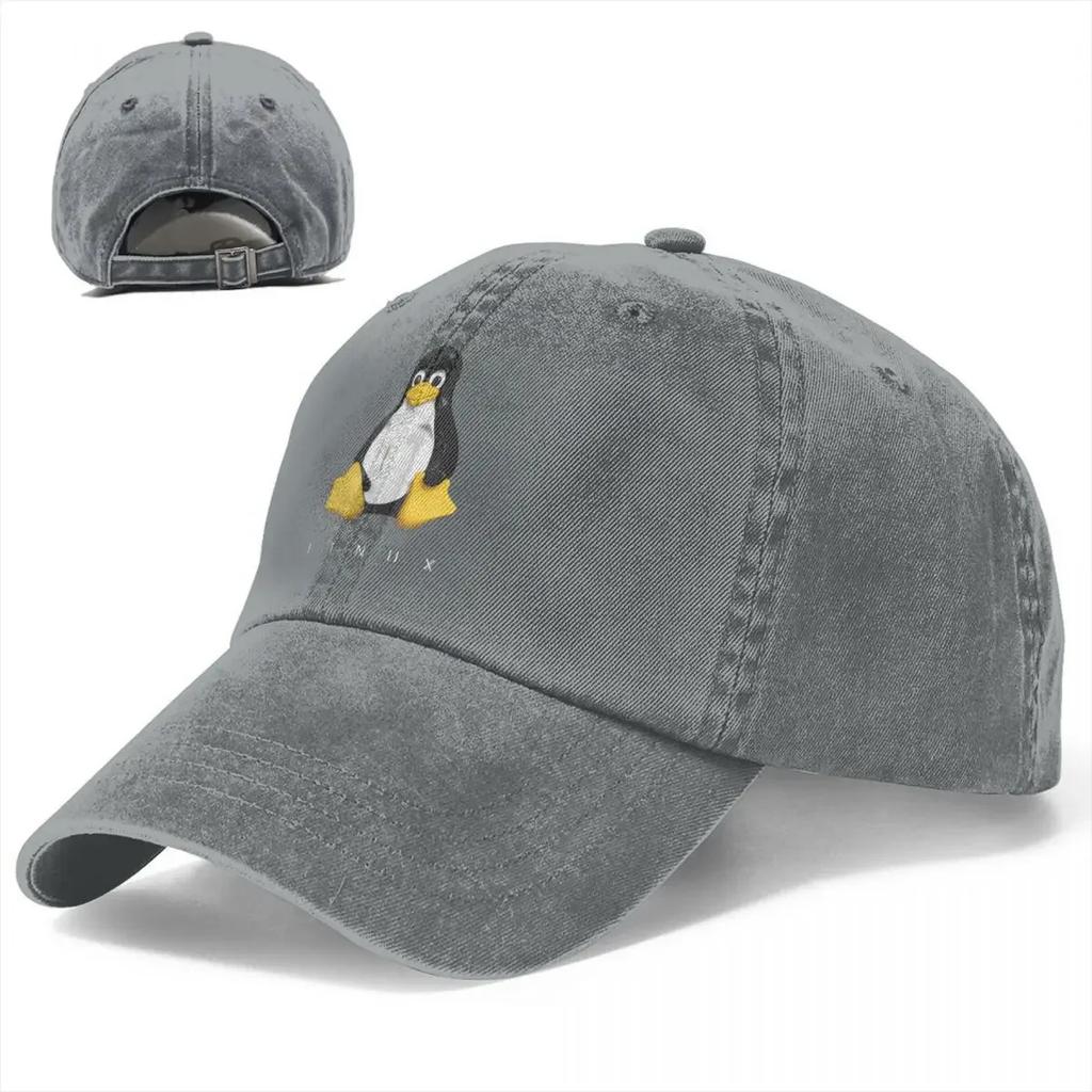 Sommerkappe Sonnenschirm LINUX Hip Hop Kappen Computerprogrammierer Cowboyhut Schirmmütze Trucker Dad Hats