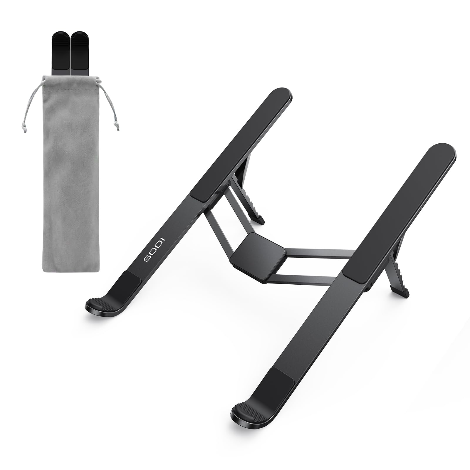 Laptop Weighs Only Adjustable Improves Compatible with MacBook Desktop Laptop Home Outdoor Storage Bag Black Innovative & Ultra-LightweightSODI чёрный